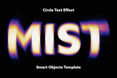 Circle Blur Text Effect - Distort