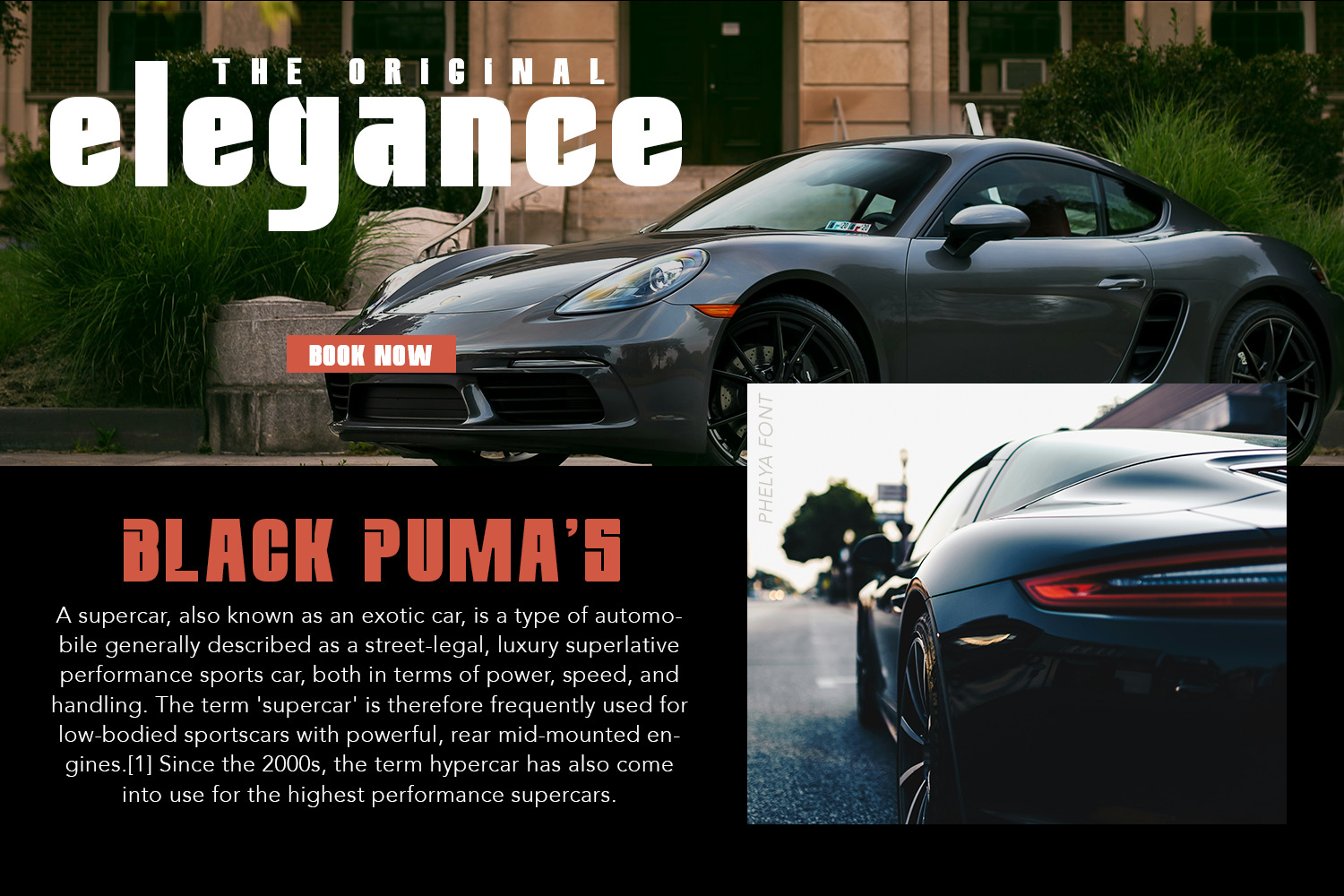 Phelya Display Font Phelya Display Font