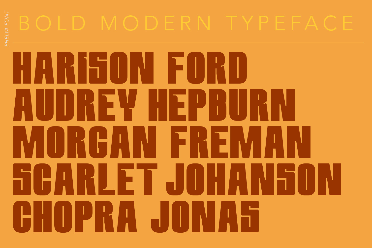 Phelya Display Font Phelya Display Font