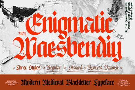 NCL Enigmatic Waesbendiy - Unique font