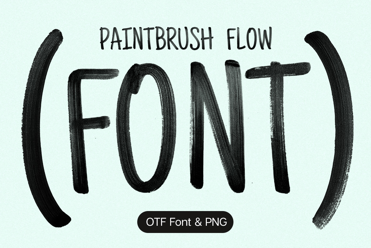 Paintbrush Flow Font Paintbrush Flow Font