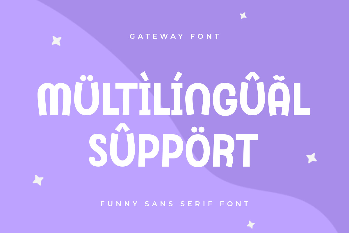 Gateway - Funny Sans Serif Font Gateway - Funny Sans Serif Font