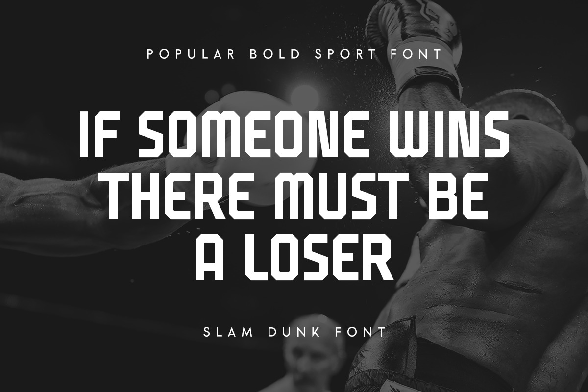 Slam Dunk - Popular Bold Sport Font Slam Dunk - Popular Bold Sport Font