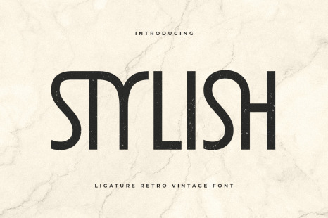 Stylish - Unique Ligature Font - San