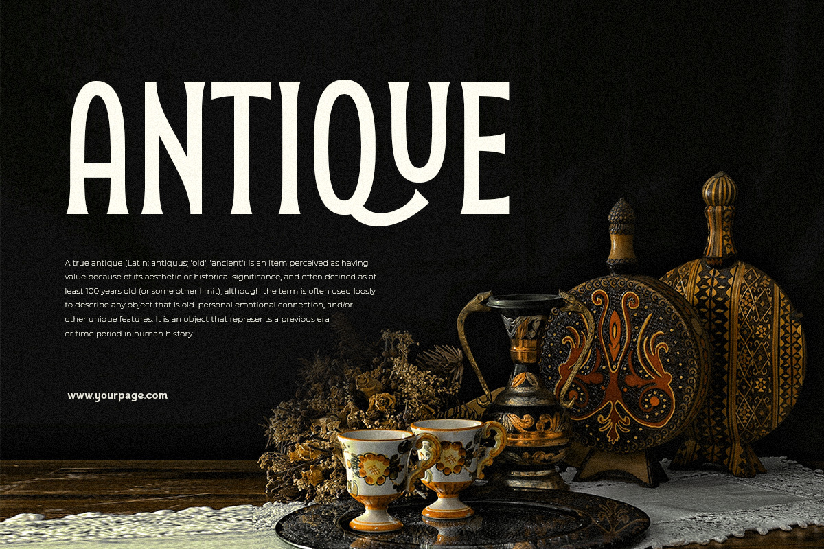 Stylish Serif - Ligature Retro Vintage Serif