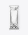 Glossy Metallic Snack Package Mockup