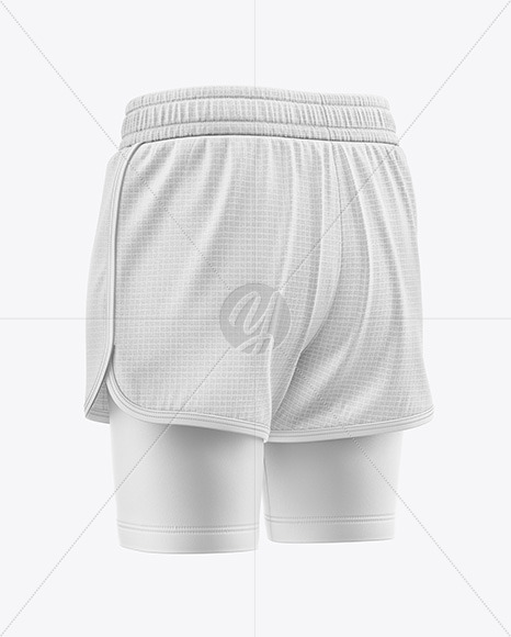 Two-Layer Training Shorts - Back Half Side View