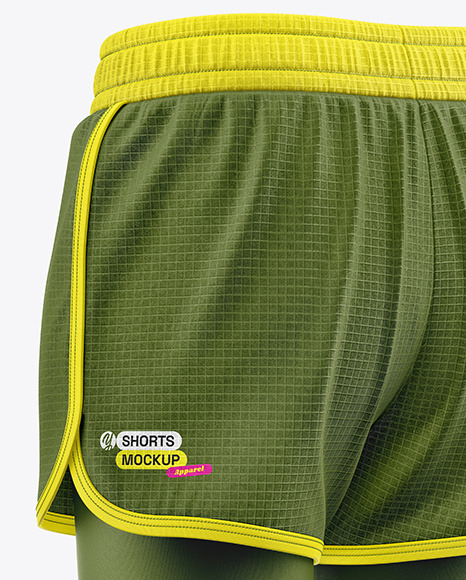 Two-Layer Training Shorts - Back Half Side View