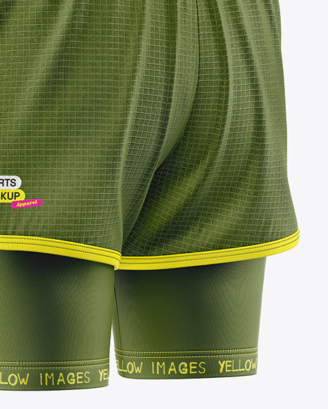 Two-Layer Training Shorts - Back Half Side View
