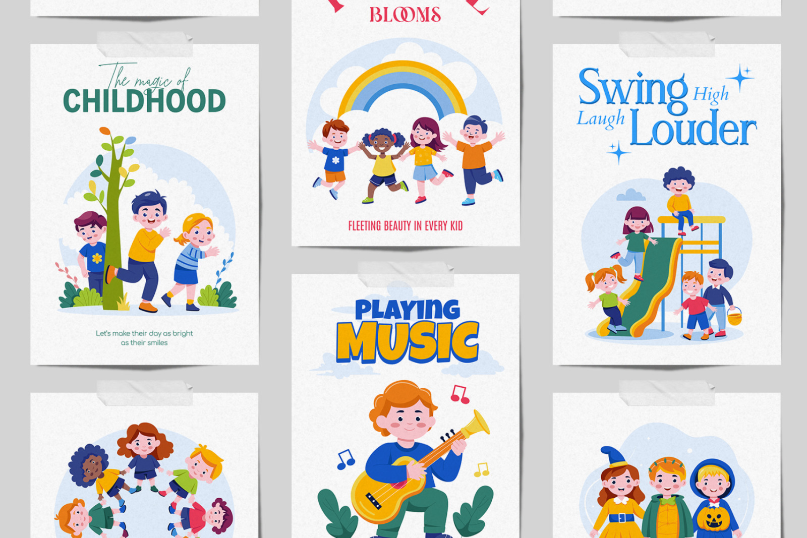 Childrens Day Animated Illustrations Childrens Day Animated Illustrations