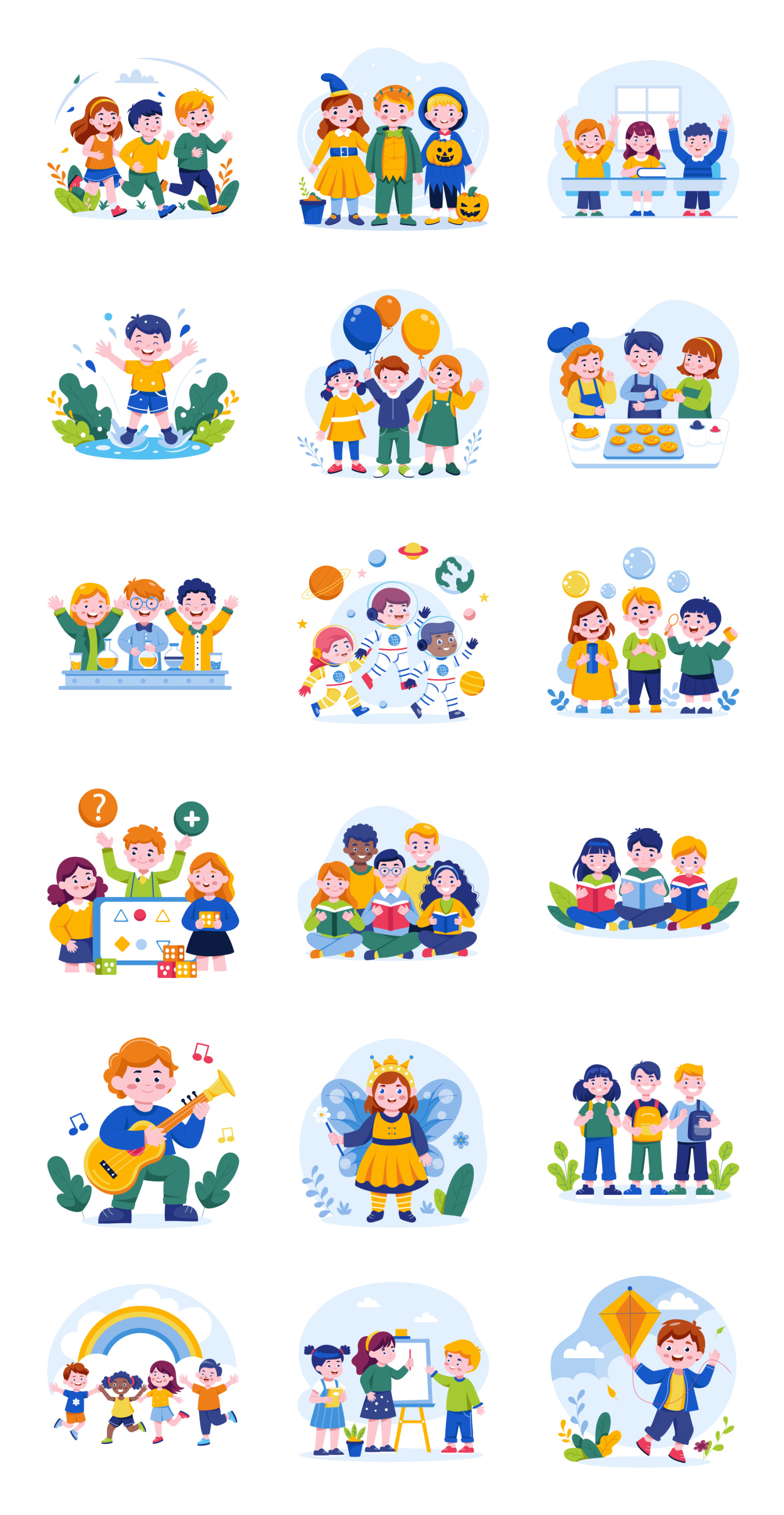 Childrens Day Animated Illustrations Childrens Day Animated Illustrations