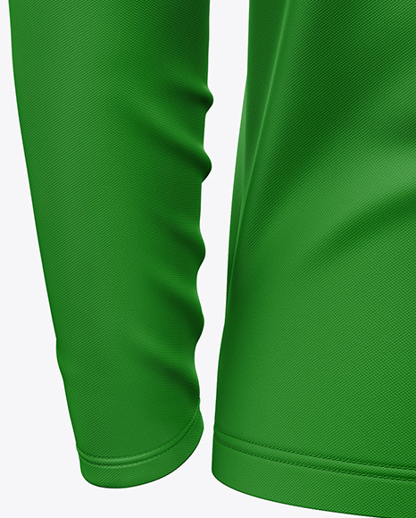 Men's Long Sleeve Polo Shirt Mockup