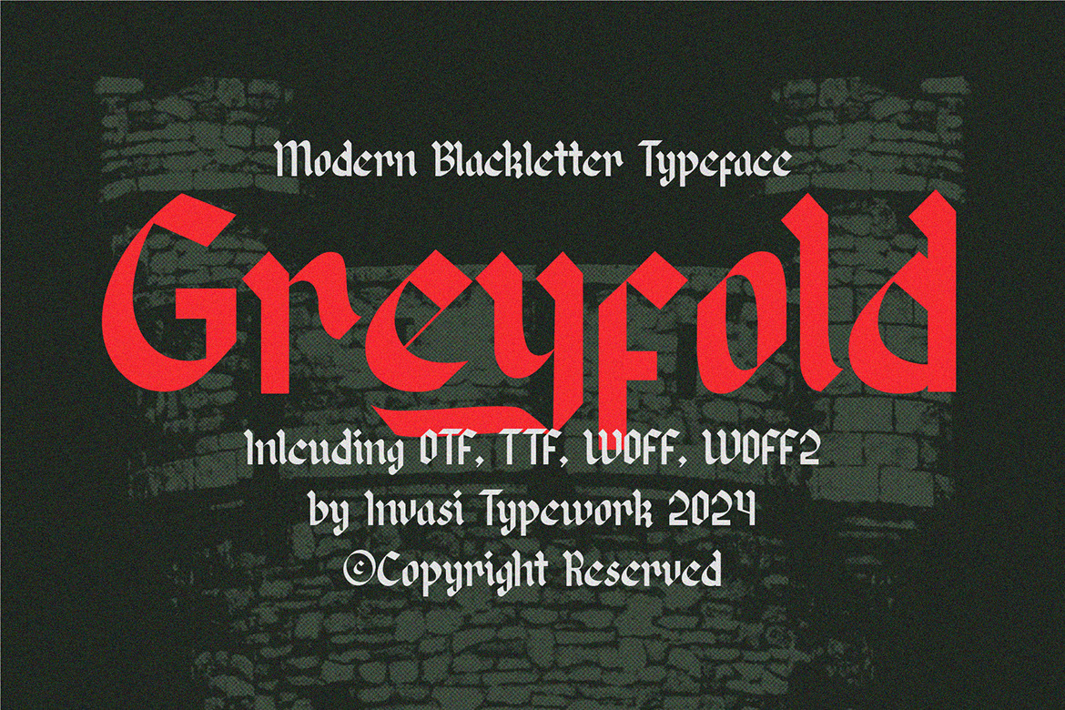 Greyfold - Modern Blackletter Greyfold - Modern Blackletter