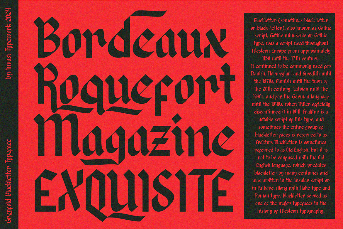 Greyfold - Modern Blackletter Greyfold - Modern Blackletter