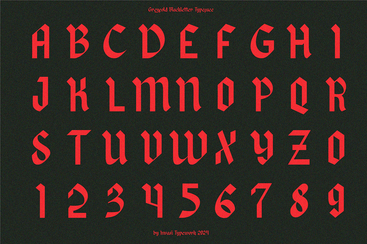 Greyfold - Modern Blackletter Greyfold - Modern Blackletter
