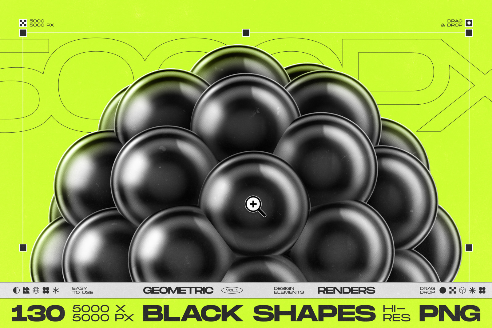 130 Black 3D Elements Collection Vol.1 130 Black 3D Elements Collection Vol.1