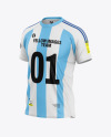 Soccer Jersey Mockup - Half Side View