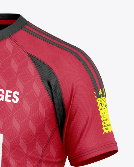 Soccer Jersey Mockup - Half Side View