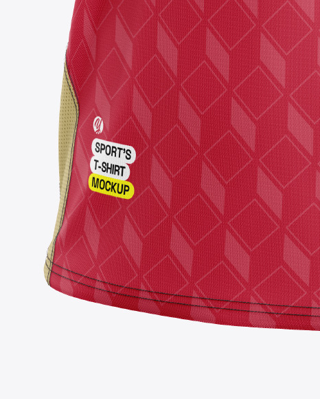 Soccer Jersey Mockup - Half Side View