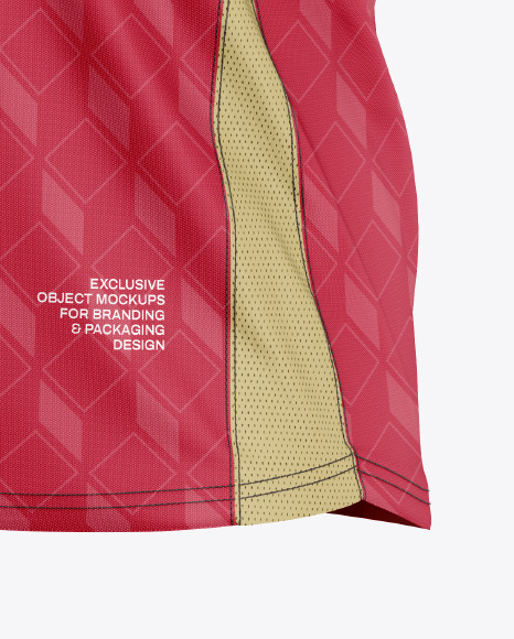 Soccer Jersey Mockup - Half Side View