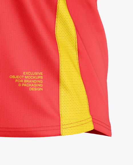 Soccer Jersey Mockup - Half Side View