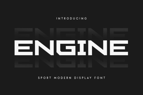 Engine - Sport Modern Font - Unique font