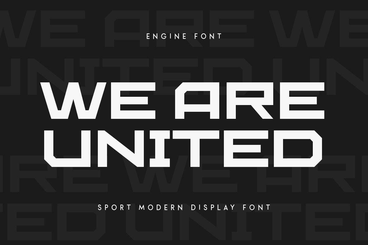 Engine - Sport Modern Font
