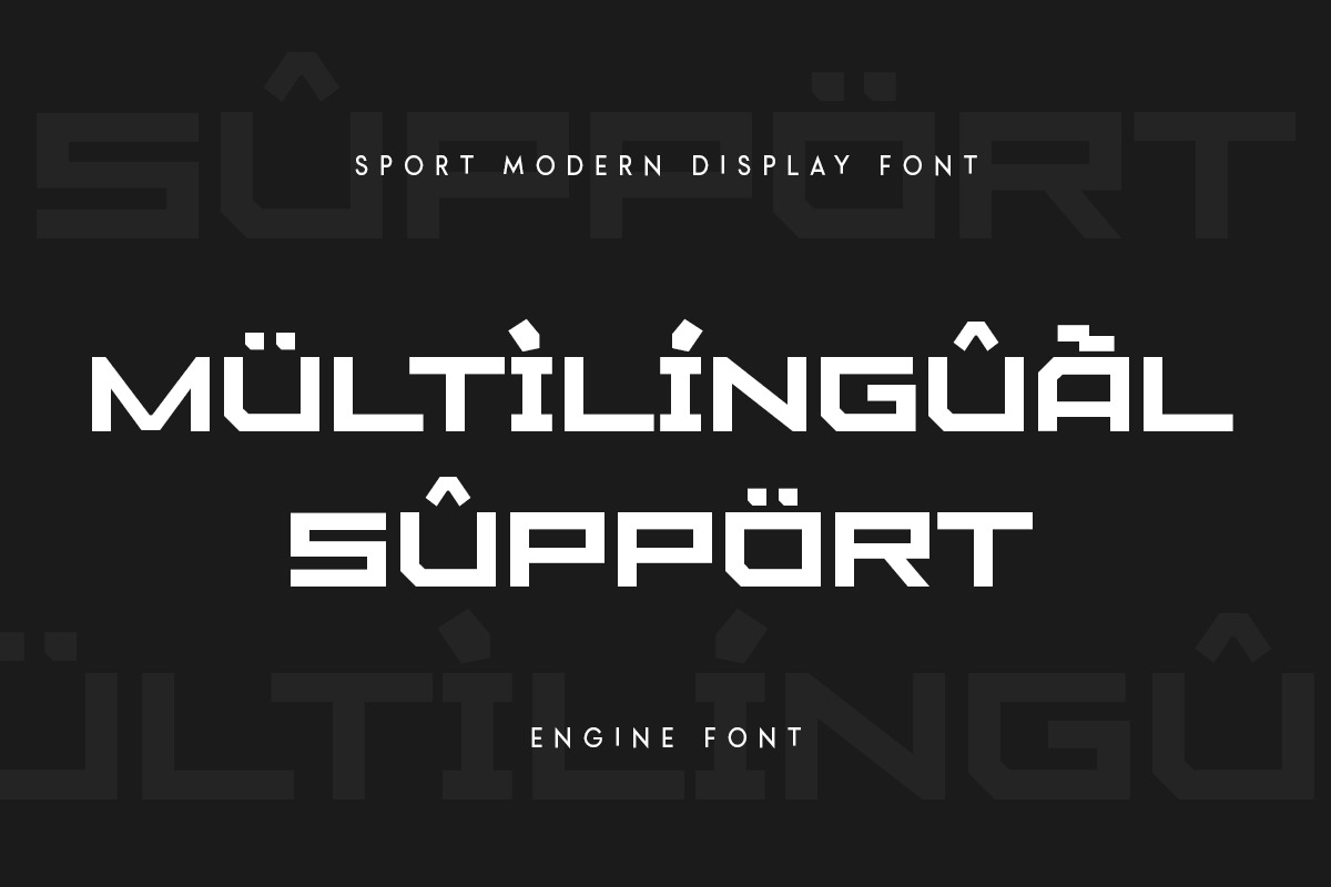 Engine - Sport Modern Font