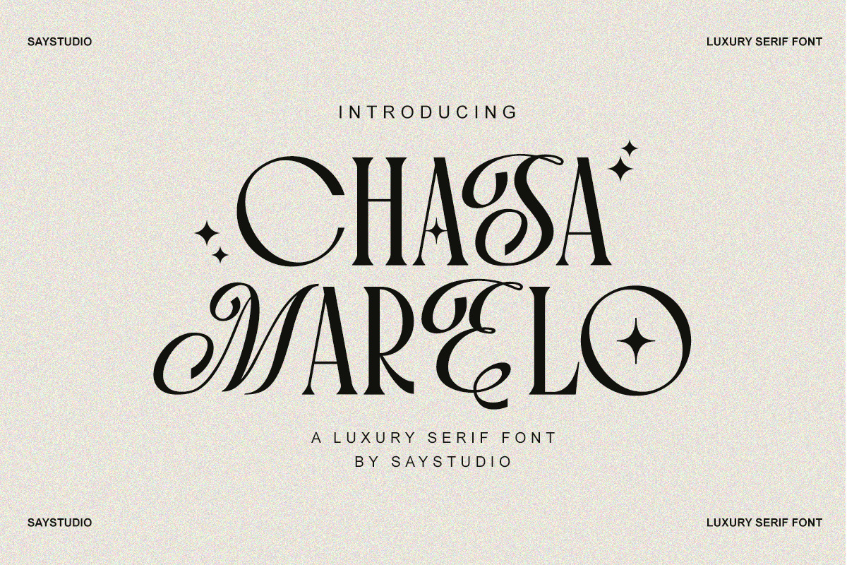 Chasa Marelo - Luxury Branding Font Chasa Marelo - Luxury Branding Font