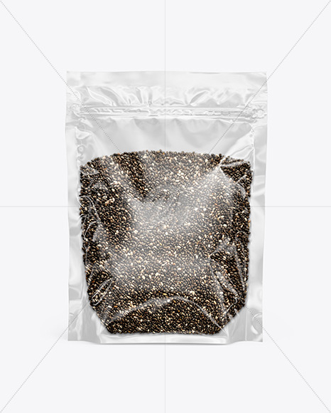 Pouch with Chia Seeds Mockup