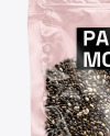Pouch with Chia Seeds Mockup
