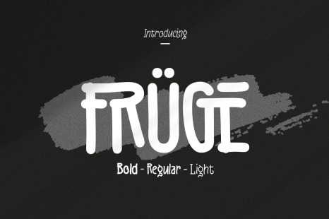 Fruge Family Font - Bold and modern