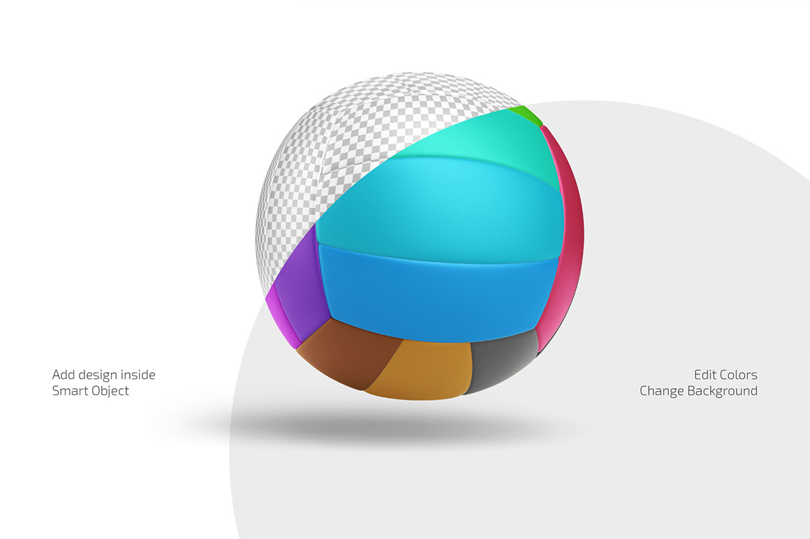 Volleyball Ball Mockup Set Volleyball Ball Mockup Set