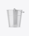 Glossy Bucket Mockup - Side View