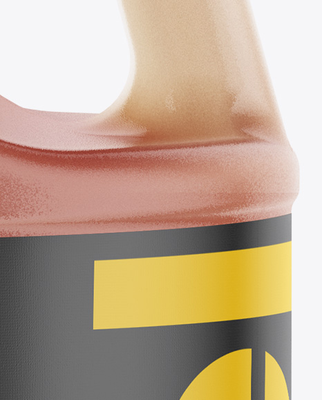 Plastic Jug with Honey Mockup