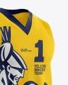 Basketball Kit w/ V-Neck Mockup - Half Side View