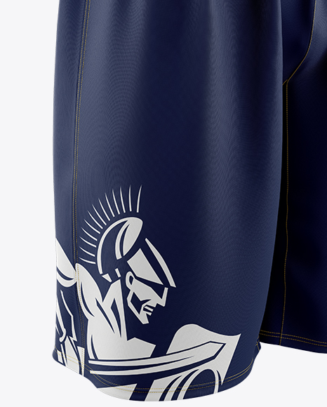 Basketball Kit w/ V-Neck Mockup - Half Side View