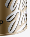 Metallic Paint Can Mockup - High Angle