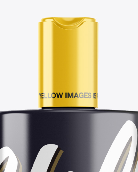 Glossy Plastic Bottle Mockup