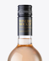 Clear Glass Wine Bottle with Cap Mockup