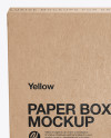 Kraft Paper Box Mockup (High-Angle Shot)