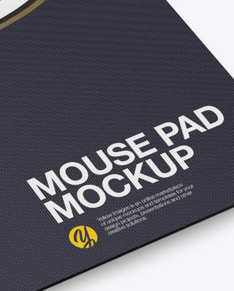 Mouse Pad Mockup - Half Side View (High-Angle Shot)