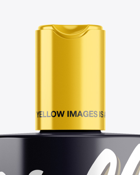 Glossy Plastic Bottle Mockup