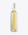 Clear Glass White Wine Bottle Mockup