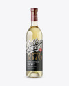 Clear Glass White Wine Bottle Mockup