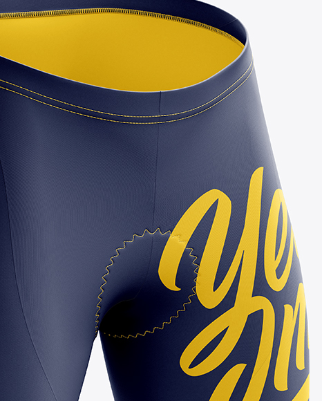 Men’s Cycling Shorts v3 mockup (Right Half Side View)