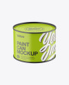 Matte Paint Can Mockup - High-Angle Shot