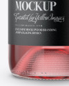 Clear Glass Pink Wine Bottle Mockup