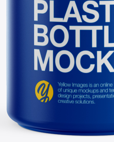 Matte Plastic Bottle Mockup