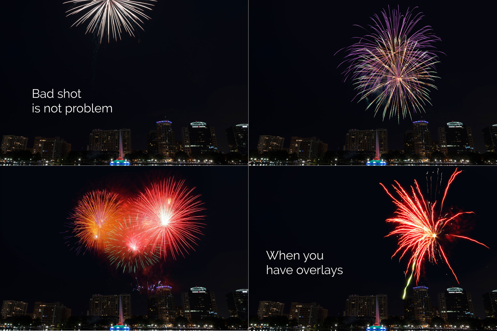 21 Firework Photo Overlays